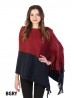 Two Tone Zipped Poncho